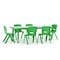 Flash Furniture Rectangle Activity Table, Plastic, Steel, Grey YU-YCY-060-0036-RECT-TBL-GREEN-GG - alternate 2
